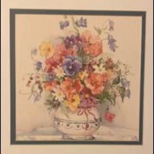 A vase of flowers print/painting
